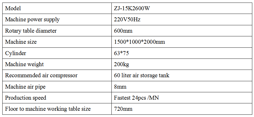 2600W Automatic Ultrasonic Plastic Welding Machine Parameter