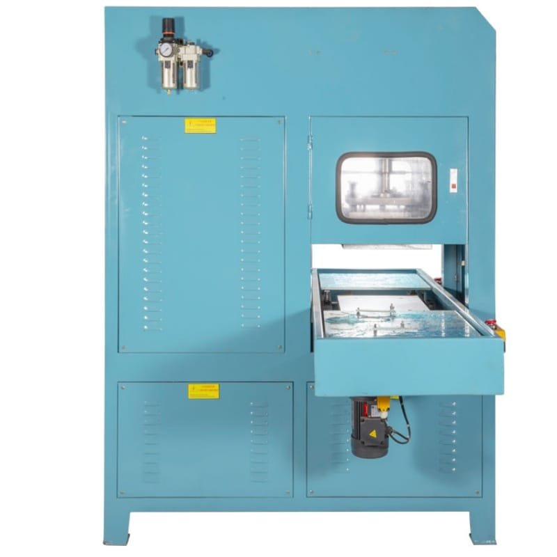 15KW automatic slide type HF welding machine in operation – Zhenjia