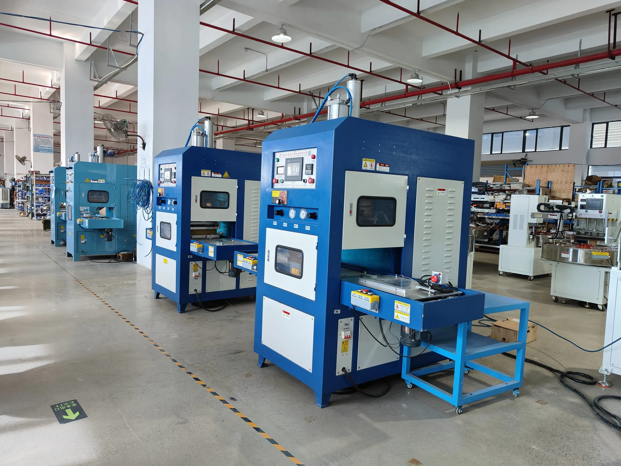 Zhenjia high frequency welding machine factory – production floor overview