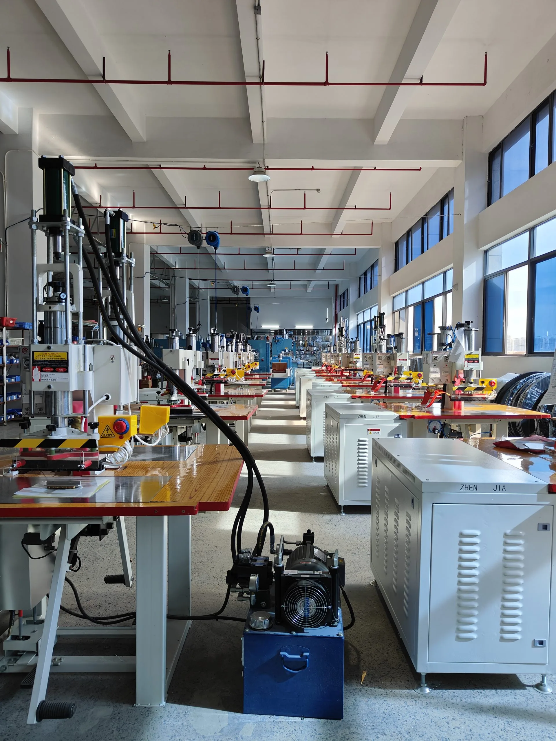 High frequency welding machine showroom – Zhenjia product display Foshan