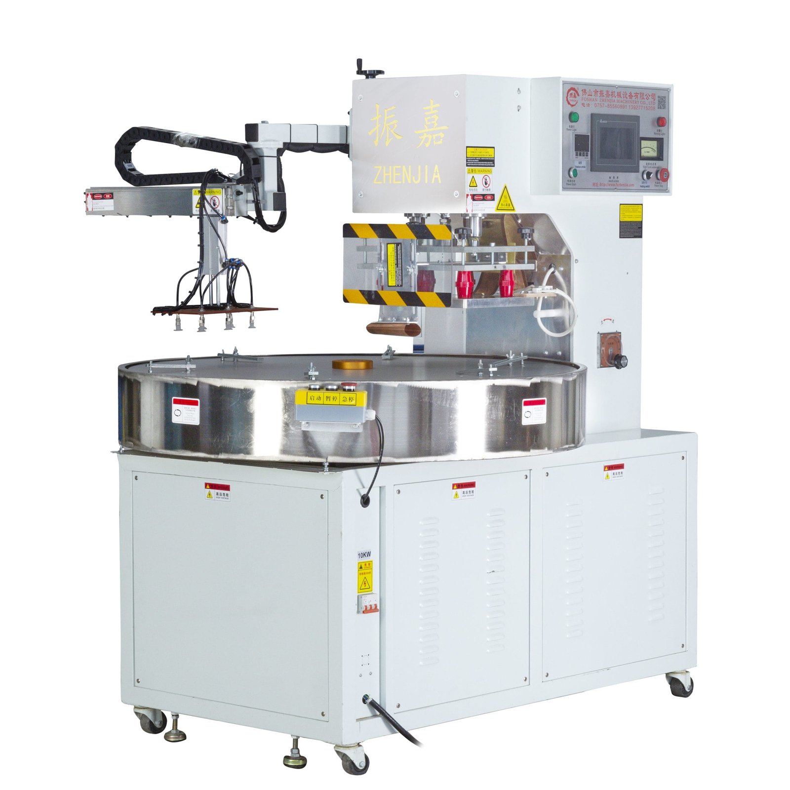 ZJ-8K-ACRB full automatic four-station high frequency welding machine with manipulator