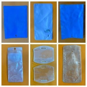 PVC bag sealed by high frequency bag sealing machine