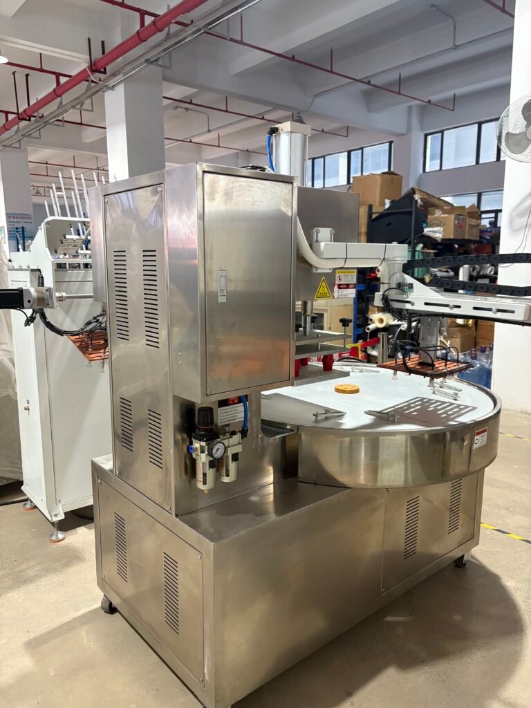 Stainless Steel Medical Blister Sealing Machine with Dual Robotic Arms and Power-Amplifying Cylinders